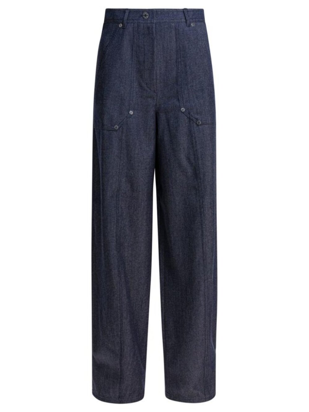 Max Mara Denim-Effect Wool Pants Tag Size 40 Women